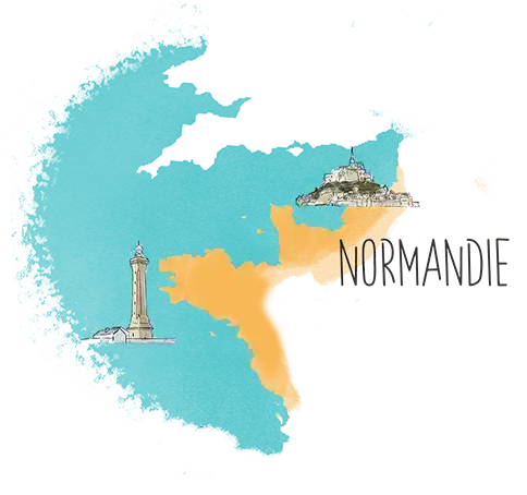 Illustration carte Normandie